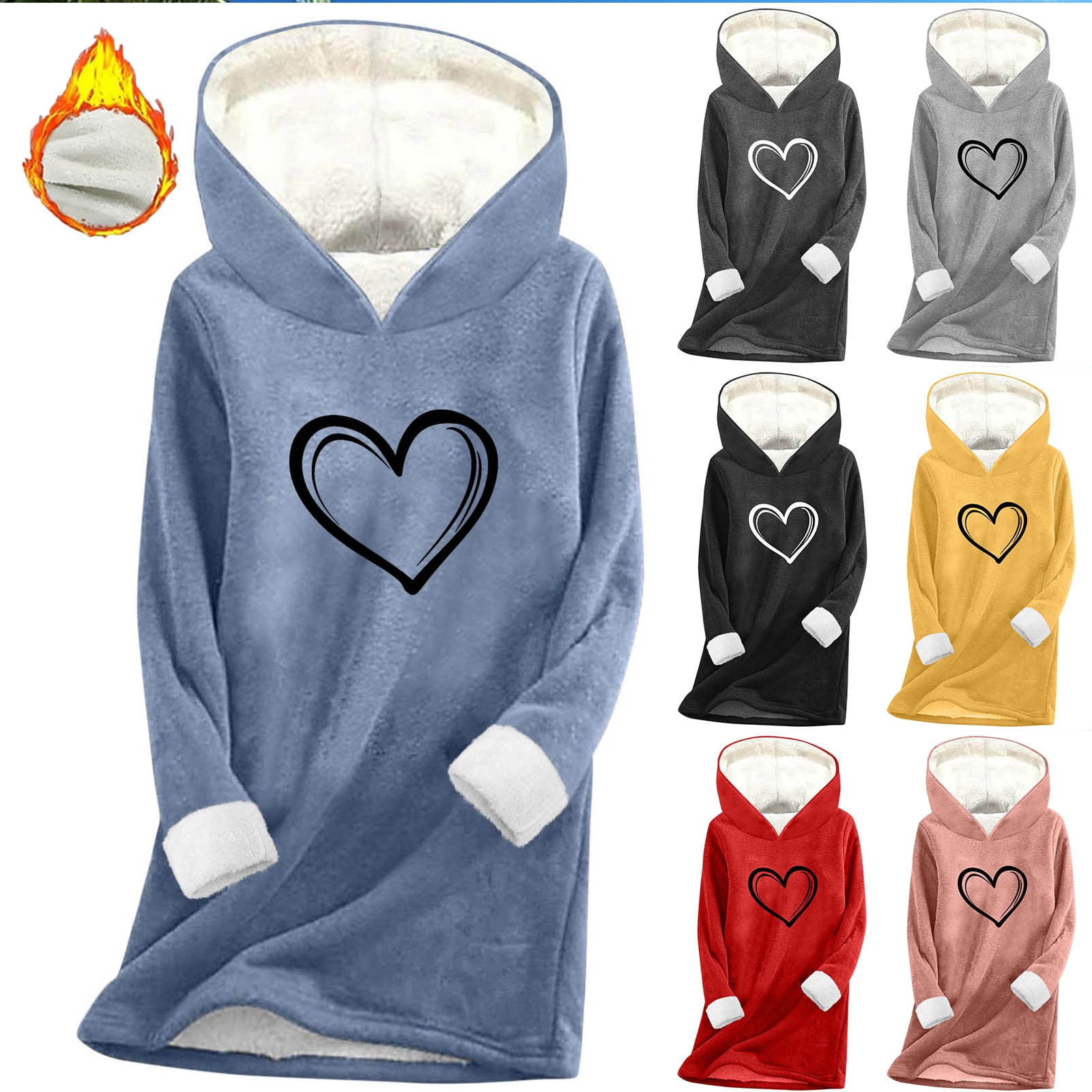 BSDJILFG Sherpa Lined Sweatshirts For Women Y2K Trendy Half Zip Up Hoodie Long Sleeve Hooded Blouse