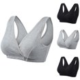 thumbnail image 1 of CFLVAEK Womens Cotton Nursing Sleep Bra Wirefree Maternity Bras Vest Type Bralette for Pregnancy Full Coverage Bras for Large Bust Gray XL, 1 of 3