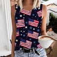 thumbnail image 1 of CFLVAEK Womens Plus Size 4th of july Tank Tops Casual Sleeveless Crewneck Tank Top American Flag Patriotic Shirts Independence Day Tanks S, 1 of 4