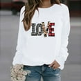 CFLVAEK Womens Valentines Day Sweatshirts Fashion Love Heart Print