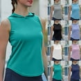 thumbnail image 1 of CFLVAEK Workout Tank Top for Women with Hood Loose Fit Sleeveless Yoga Tops Quick Dry Running Tennis Tank Tops Solid Color Curved Hem Shirts Purple S, 1 of 6