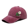 thumbnail image 1 of CFMIURAN Adjustable Dad Hat, Hand Embroidered Flower Design Baseball Cap, 1 of 4