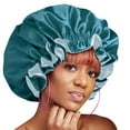 thumbnail image 1 of CFMIURAN Adjustable Silk Bonnet for Sleeping, Women Double Layer Satin Bonnet Reduce Friction Prevent Frizz Curly Hair, 1 of 4