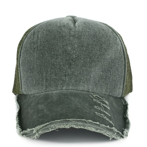 CFMIURAN Cowboy Hat, Women's Summer Distressed Baseball Cap - Adjustable Mesh Cotton Hat for Sun Protection, Hip Hop Streetwear Style for Outdoor Sports and Daily Wear