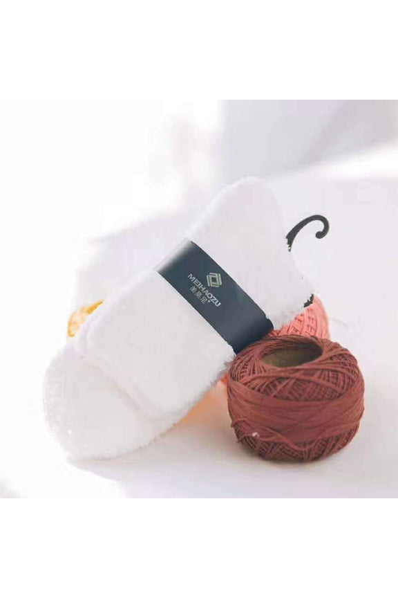 Fuzzy Socks Fluffy Thick Warm Winter Soft ozy Plush Sleep Home Fleece Cabin Soft House Socks for Women Men White