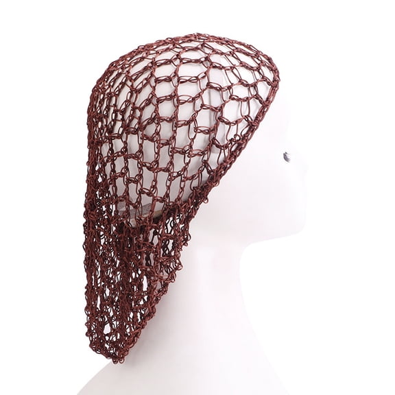 CFMIURAN Hair Cover Hat, Women's Crochet Hair Net Cap - Soft Sleep Bonnet for Long Short Hair, Stretchy Thick Hairnet Headband for Sleeping, Fashion Ornament Hair Accessories for Women Girls