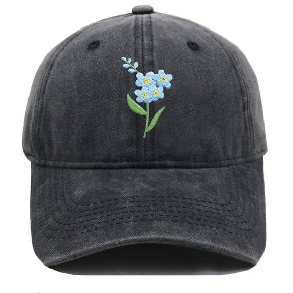 CFMIURAN Hat for Women, Hand Embroidered Flower Design Baseball Cap