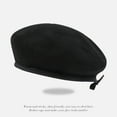thumbnail image 1 of CFMIURAN Hats for Women Fashionable, Solid Color Classic Winter Beanie, Soft Warm Knit Cap for Cold Weather, Fashionable Beret Hat Paris Outfits for Women, 1 of 9