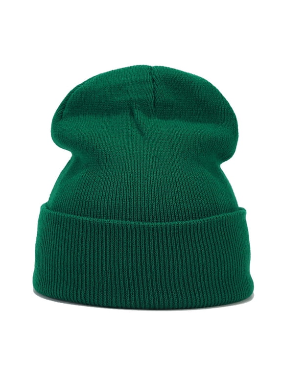 Knit Skull Cap, Unisex Beanie Winter Knitted Cuffed Soft Warm Hat for Men/Women Ski Watch Cap