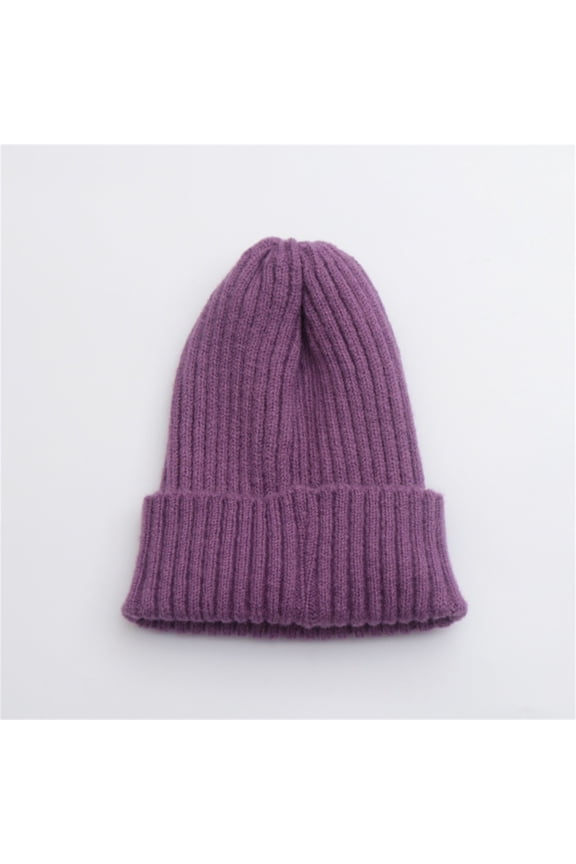 Knit Winter Beanies,, Women's Autumn and Winter New Versatile Casual Knitted Woolen Hat