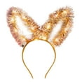 thumbnail image 1 of CFMIURAN Light Up Bunny Ears, Women's Christmas Rabbit Ears Headband - Led Luminous Flashing Light Up Hair Hoop, Battery Operated Glowing Headpiece for Holiday Party Accessory, 1 of 6