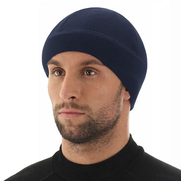 CFMIURAN Skull Cap, Unisex Winter Warm Knitted Beanie - Solid Color Casual Slouchy Hat for Men Women, Thick All-Match Cap for Cold Weather Daily Wear