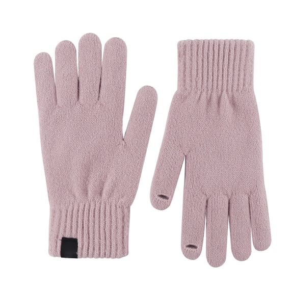 CFMIURAN Unisex Fall Winter Thickened Knitted Gloves Warm Soft Elastic Touch Screen Texting Gloves for Outdoor Cold Weather