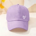 thumbnail image 1 of CFMIURAN Visor Hat, Women's Heart Embroidered Baseball Cap - Distressed Adjustable Dad Hat, Soft Unisex Cotton Cap for Ladies Daily Outdoor Wear, Trendy Profile Low Profile Style, 1 of 5