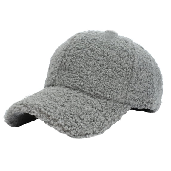 CFMIURAN Visor Hats, Unisex Lamb Baseball Cap - Warm Fleece Sports Hat for Men Women, Winter Outdoor Travel Accessory, Adjustable Casual Dad Hat for Cold Weather
