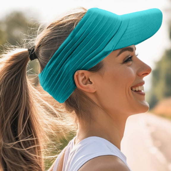 CFMIURAN Women Sun Visor Hat, Sports Sun Visor for Men Women Lightweight Packable Stretchy Hats for Running Tennis