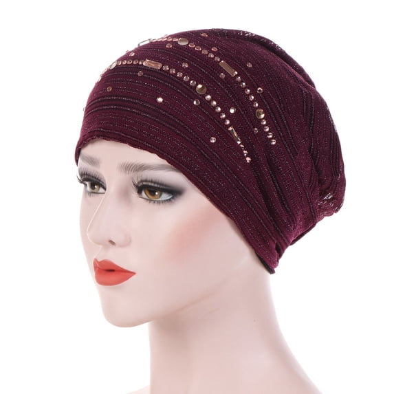 CFMIURAN Women's Hijab Cap, Muslim Chemo Wrap Cap, Soft Stretchy Knit Headwrap for Daily Comfort