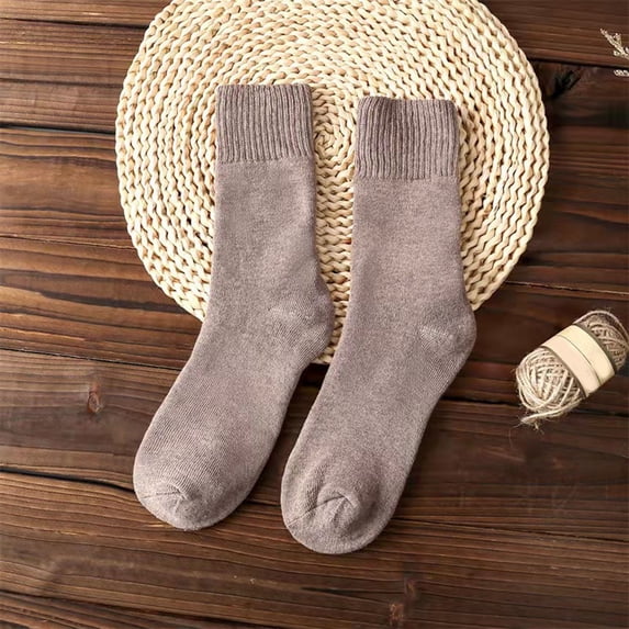 CFMIURAN Women's Socks Thermal Warm Thick Winter Cozy Hiking Work Socks for Women Men Multicolor