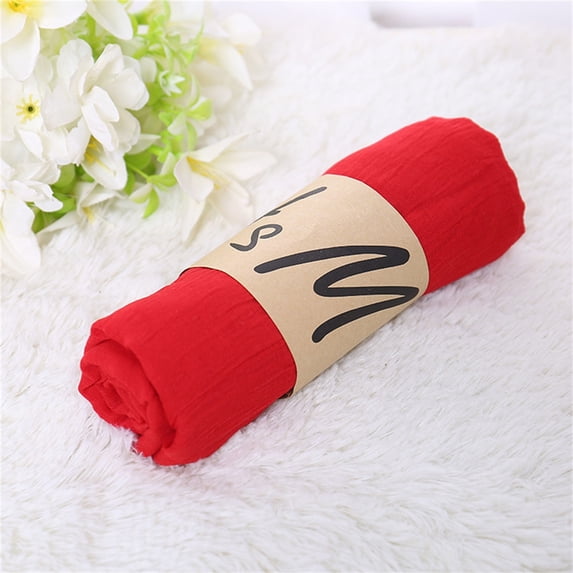 CFMIURAN Women's Solid Color Mixed Cotton Linen Long Large Scarf Light Soft Shawl Wrap for Outdoor Sun Beach