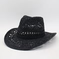 thumbnail image 1 of CFMIURAN, Womens Beach Sun Straw Hat Breathable Fashionable Sun Hat for Outdoor Daily Wear, Foldable Straw Cap with Wide Brim for Travel and Vacation, 1 of 9