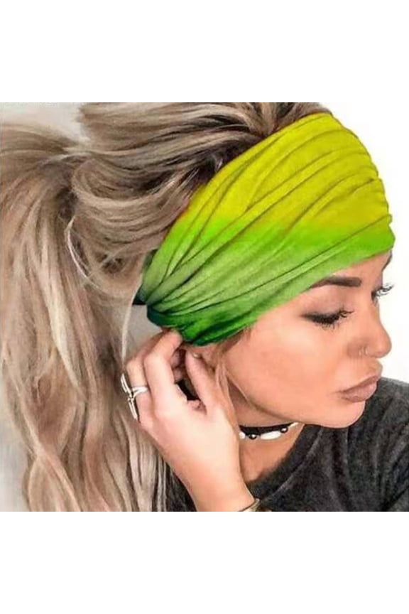 Workout Bandana, Women's Solid Color Elastic Headband - Stretchy Head Wrap Hair Band for Daily Wear, Soft Comfortable Bandana Headwrap for Yoga and Sports Activities