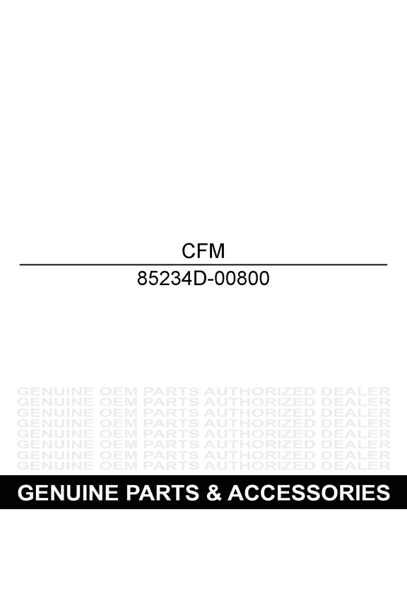 85234D-00800 Black Off-Road Hat Flat-Brim Logo Patch Polyester Cap