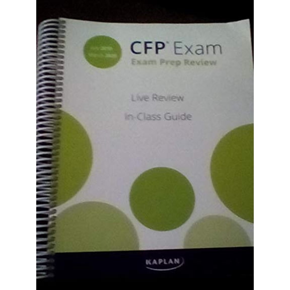 Pre-Owned CFP Exam Prep Review - Live Review, In-Class Guide - 2019-2020 Paperback