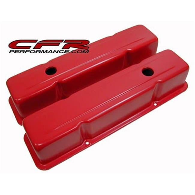 CFR  1958- 86 Chevy Small Block Tall Steel Valve Covers - Orange