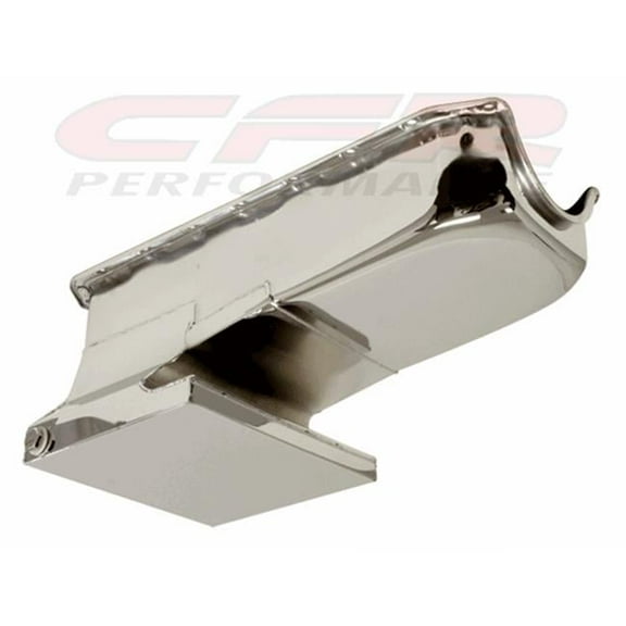 CFR  1962-67 Chevy II & Nova 1958-79 Small Block 283-305-327-350-400 Drag Racing Oil Pan - Chrome