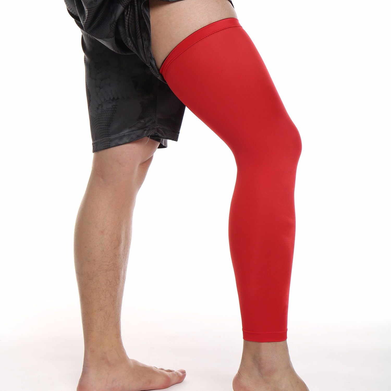 Leg Brace Thigh Compression Sleeve Calf Knee Support Socks Pain
