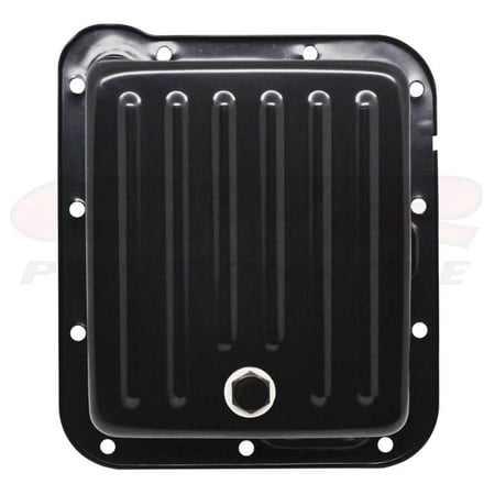 CFR Ford C4 Steel Transmission Pan, Fill Style - Black