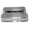 thumbnail image 1 of CFR HZ-8051-3-H-POL 1965-95 Chevy Big Block 396-427-454-502 Tall Polished Aluminum Valve Covers - Finned, Holeless, 1 of 1