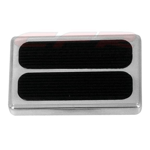 CFR HZ-8501-POL 3.12 x 2 in. Polished Aluminum Street Rod Brake Pad - Chevy Ford Mopar