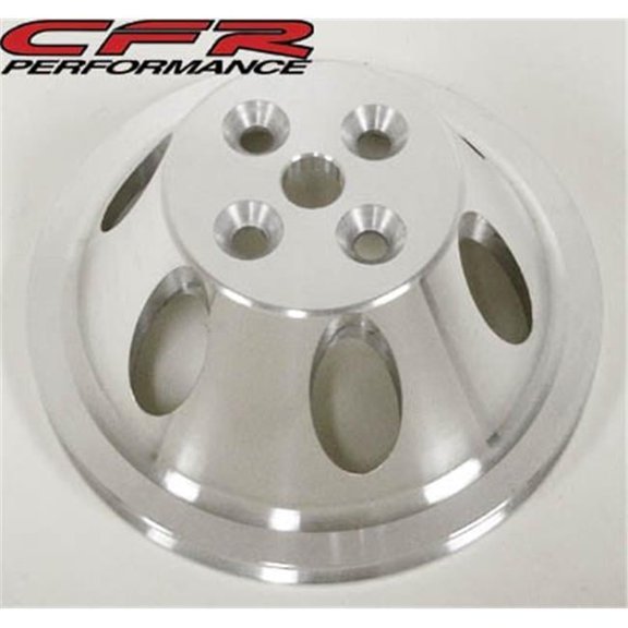 CFR HZ-8840-C Chevy Big Block Chrome Aluminum Water Pump Pulley - 1 Groove Short