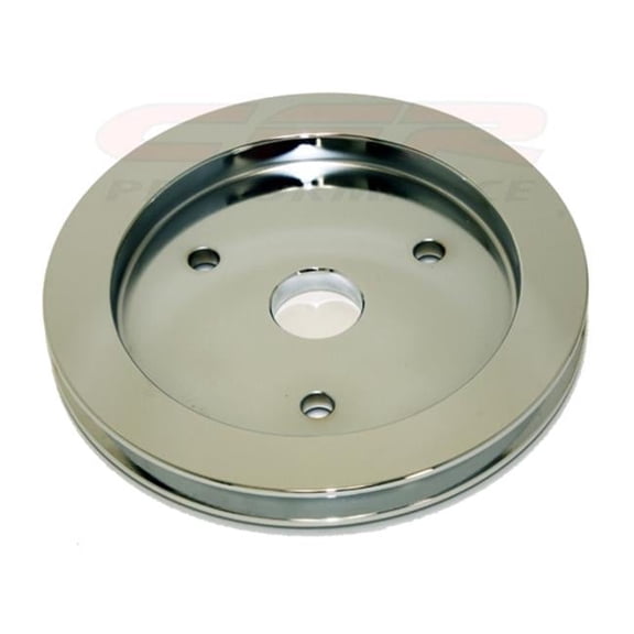 CFR HZ-8840-POL Chevy Big Block Polished Aluminum Water Pump Pulley - 1 Groove Short