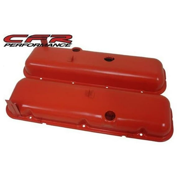 CFR HZ-9503-PO 1965-72 Chevy Big Block 396-427-454 Short OEM Style Steel Valve Covers - Orange