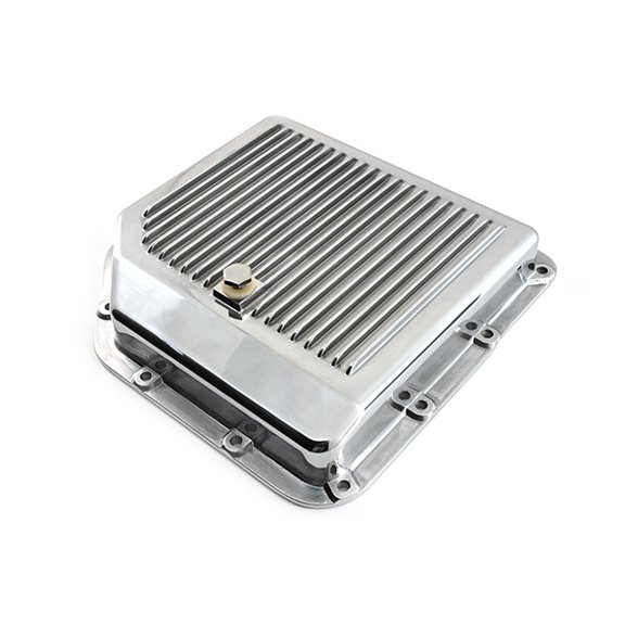 CFR Performance Compatible/Replacement Aluminum Chevy GM Turbo TH-350 Transmission Pan Kit Deep Finned - Polished Finish