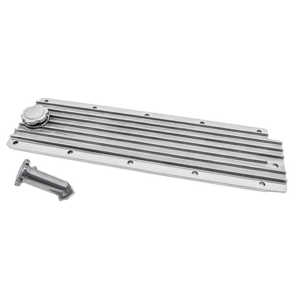 CFR Performance HZ-8011-POL Aluminum LS Series Engine Valley Cover Plate Oil Filler Hole, Polished