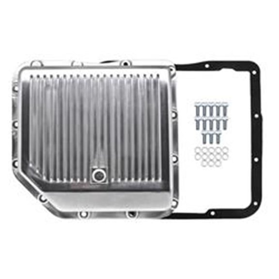 CFR Performance HZ-8491-KIT-3-POL Aluminum Transmission Pan Kit Deep Finned - Polished for Chevy & Gm Turbo Th-350