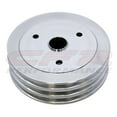 thumbnail image 1 of CFR Performance HZ-8858-POL Short Polished Aluminum Crank Pulley - 3 Groove for Chevy Small Block, 1 of 1