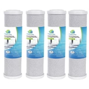 CFS 10" 1M Carbon Block Replacement Filter Cartridges 4 Pack