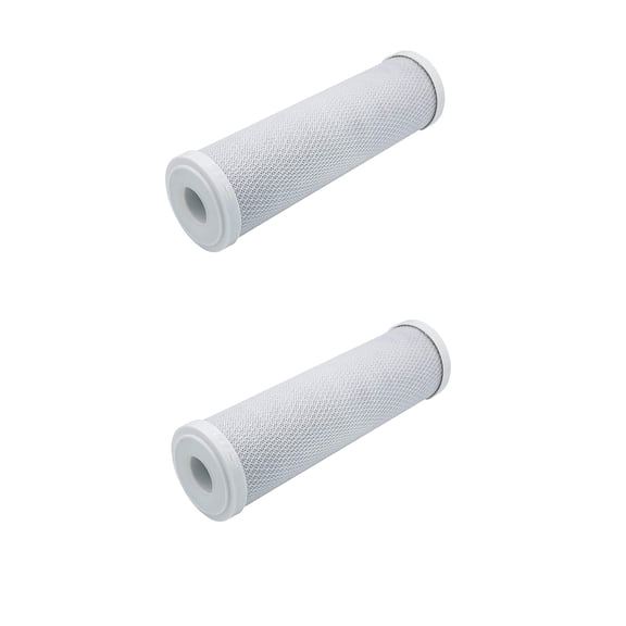 CFS 2 Pack Carbon Block Water Filter Cartridges Compatible with SMCB-2510 Models Removes Bad Taste and Odor Whole House Replacement Filter Cartridge 0.5 Micron 2.5 x 9-7/8