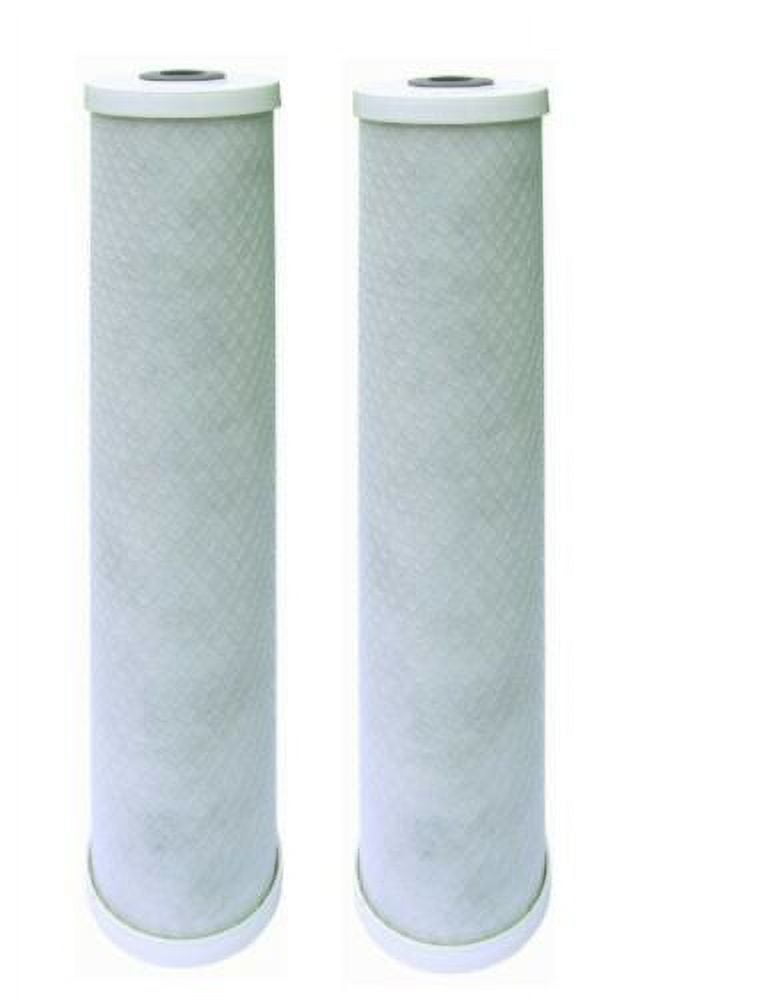 CFS 2 Pack 5 Micron Big Blue 20" x 4.5" CTO Carbon Block Filter Cartridges