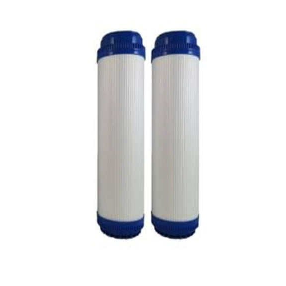 CFS 2 Pack Activate Carbon Block Water Filters Cartridge For RO/Aquarium/DI Remove Bad Taste & Odor Whole House Replacement Water Filter Cartridge, 5 Micron - 2.5" x 10"Inch, White