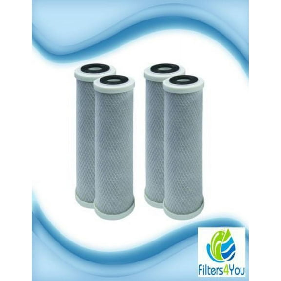 CFS 4-Pack Replacement APEC ROES-50 Activated Carbon Block Filter - Universal 10