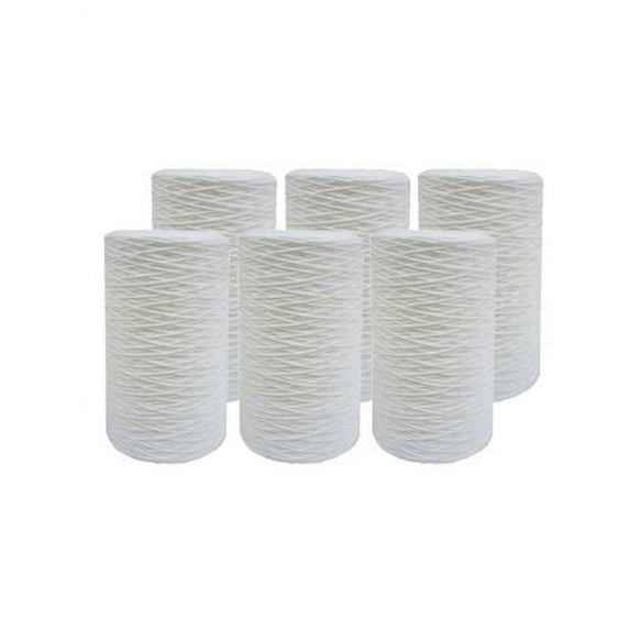 CFS 6-Pack String Wound Water Filter Cartridge Compatible with CW5-BBS, HD-950A