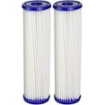 thumbnail image 1 of CFS COMPLETE FILTRATION SERVICES EST.2006 Compatible for HDX HDX4PF4 Pleated High Flow Whole House Water Filter: Reduces Sediment - 30 Micron Water Filters 2 Pack, 1 of 6