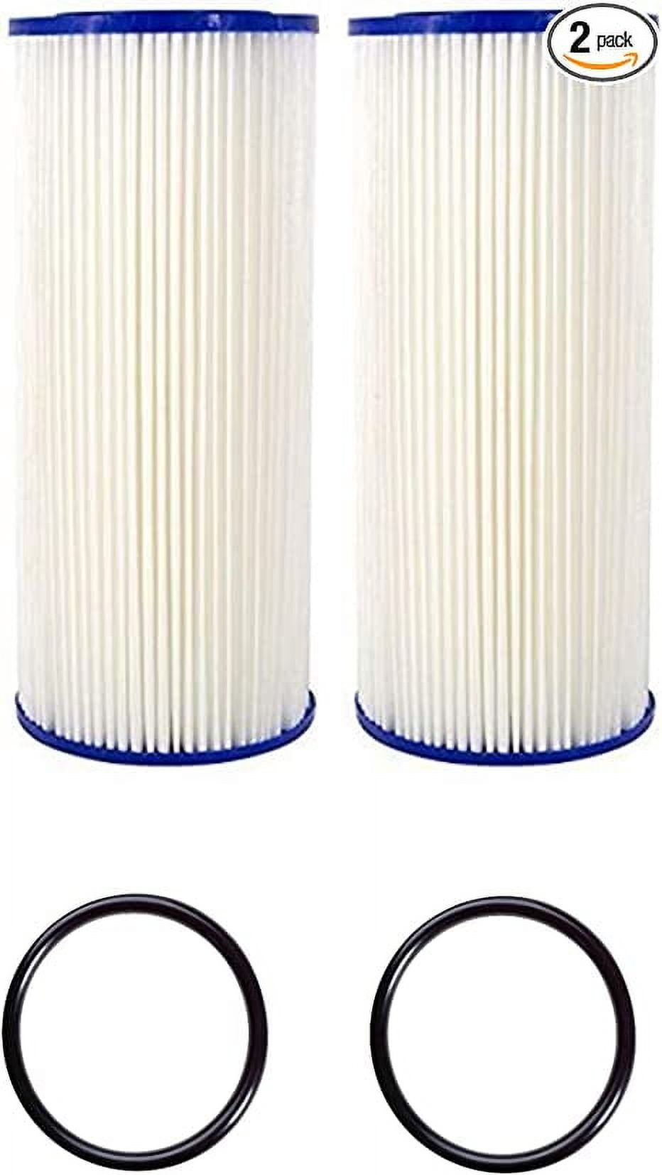 CFS COMPLETE FILTRATION SERVICES EST.2006 FXHSC 10" x 4.5" Whole House Water Filter Replacement, Compatible with GE FXHSC, R50-BBSA, R50-BB and WFHDC3001, American Plumber W50PEHD, GXWH40L (Pack of 2)