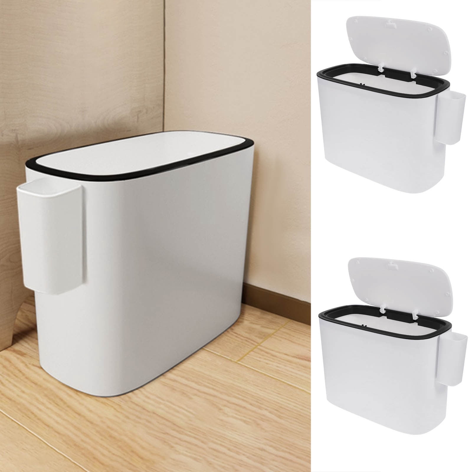 CFS Can Trash Garbage Waste Containerbasket Wastebasket Kitchen Containers Lids Lid Bathroom ...