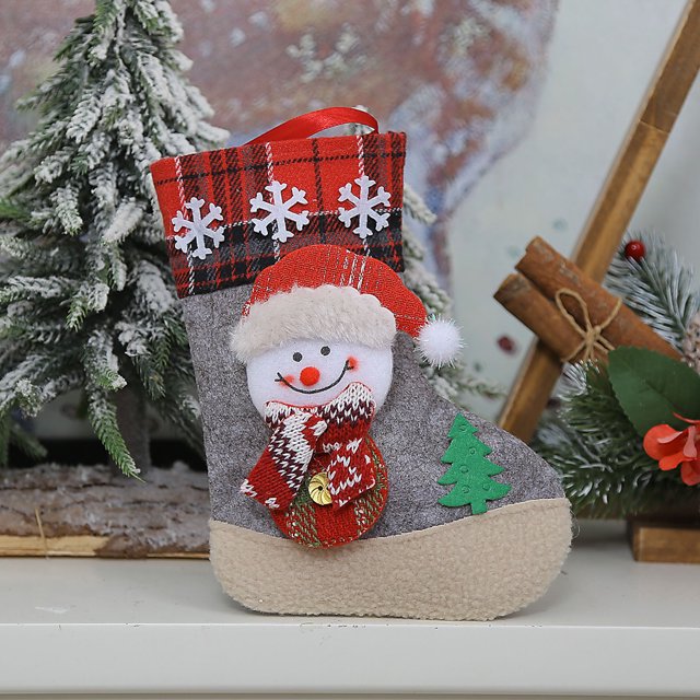 CFS Christmas Hanging Decorations Cartoon Old Man Snowman Deer Pattern